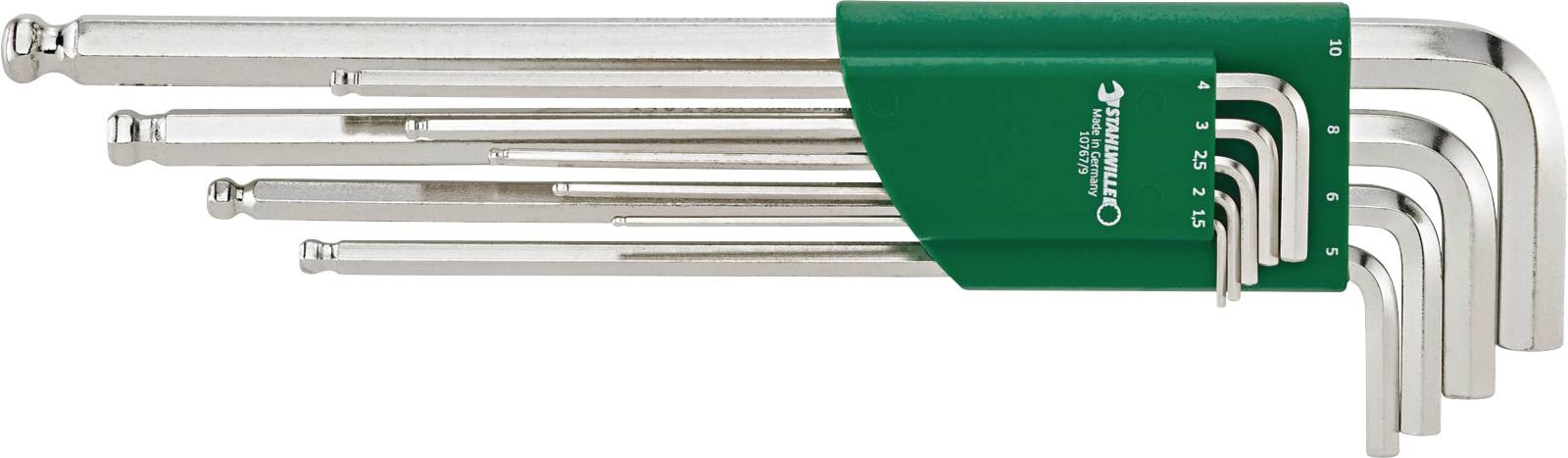 Klucz trzpieniowy Stahlwille 10767/9 SATZ KUGELKOPF-WINKELSCHRAUBENDREHER SECHSKANT 9TLG. 96432600 - obrazek 1
