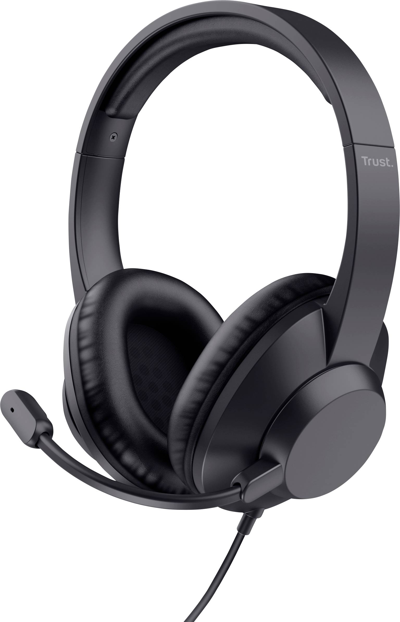 Trust Trust Ayda Max - Headset - On-Ear - kabelgebunden Słuchawki wokółuszne przewód stereo czarny redukcja szumów mikro - obrazek 1