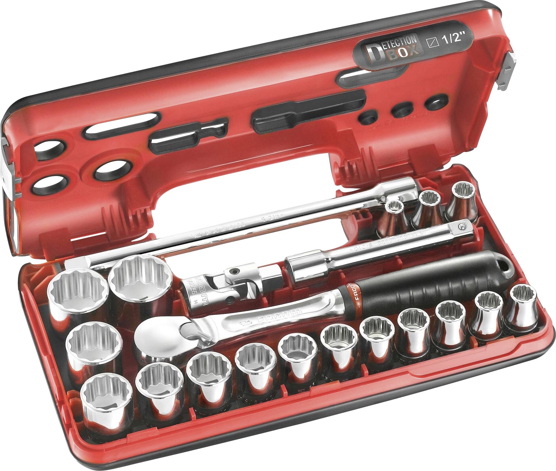 Zestaw kluczy nasadowych Facom SL.DBOX112PB 1/2" (12.5 mm) - obrazek 1