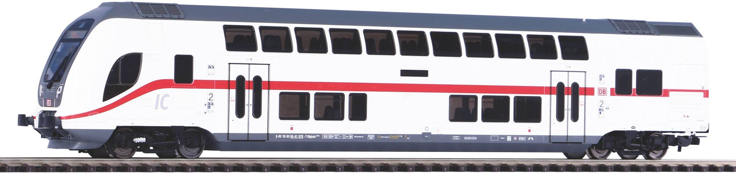Wagon piętrowy Piko H0 58800 Samochód osobowy H0 InterCity 2 DB AG Samochód kontrolny 2 klasy - obrazek 1