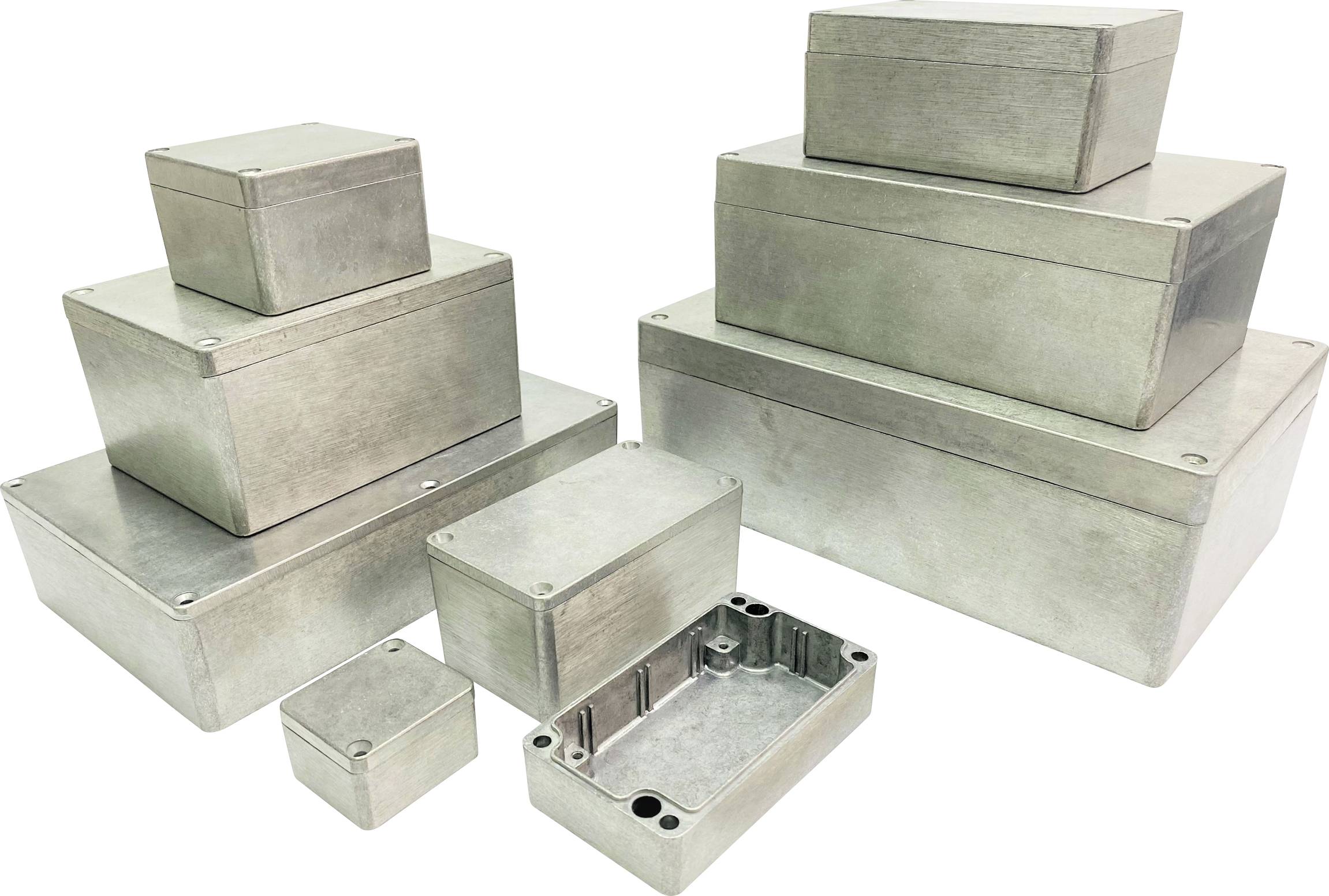 Gainta G108 Obudowa uniwersalna 125 x 80 x 57 aluminium stop aluminium aluminiowy (naturalny) 1 szt. - obrazek 1