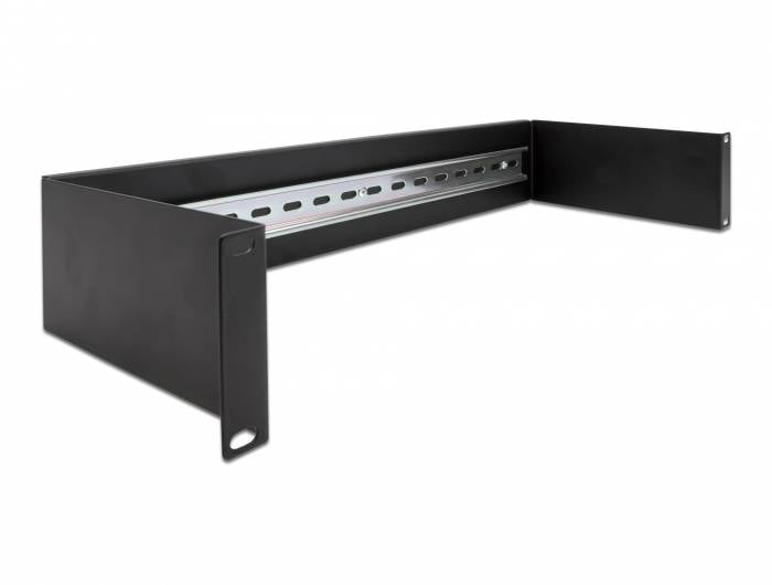 Delock 66884 19 cal System wtykowy szafy sieciowej 2 U czarny - obrazek 1