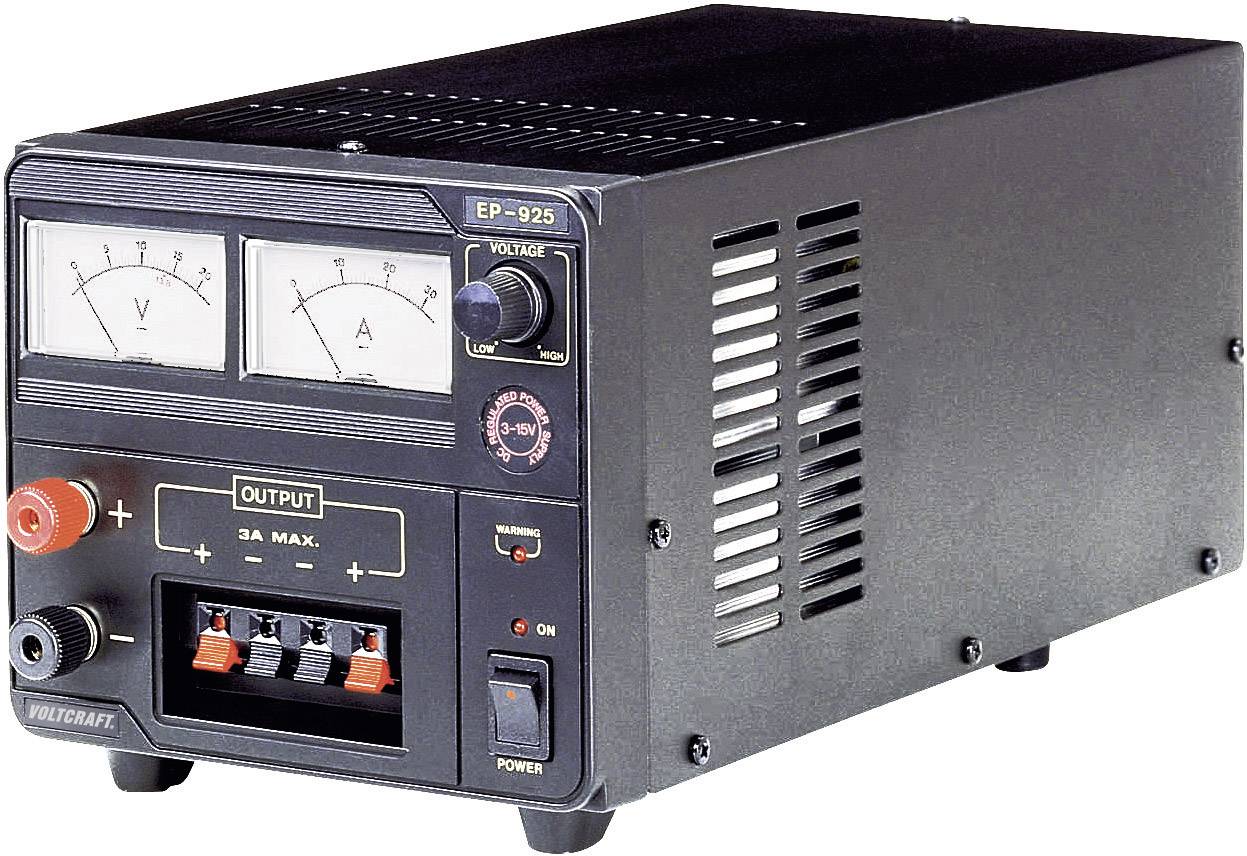 Zasilacz laboratoryjny regulowany VOLTCRAFT EP-925 3 - 15 V/DC 2 - 25 A 375 W - obrazek 1