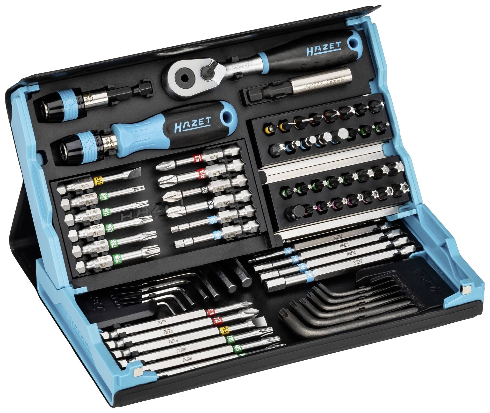 Bity Hazet 2200SC-31 1 zest. płaski, krzyżakowy Phillips, krzyżakowy Pozidriv, wewnętrzny sześciokąt, TORX wewnętrzny, T - obrazek 1