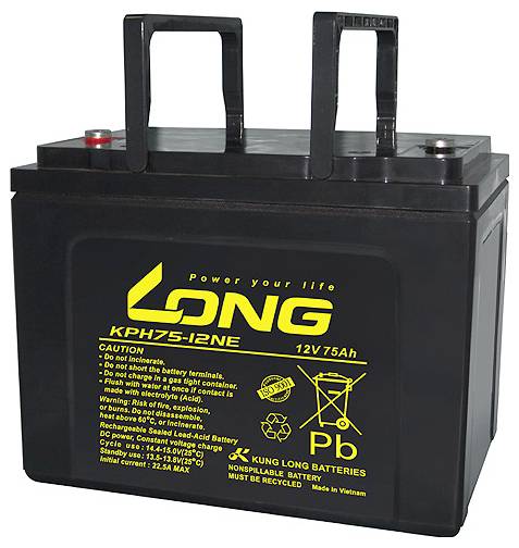 Long KPH75-12NE-M Akumulator ołowiowy AGM 75 Ah 12 V 1 szt. - obrazek 1