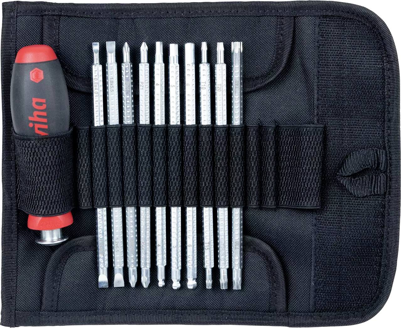 Zestaw wymiennych końcówek wkrętaka Wiha Wiha SYSTEM 6 281 - Handhalter mit Bitset - 12 Stücke 03591 do warsztatu - obrazek 1