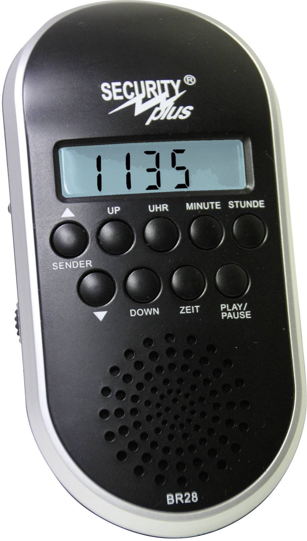 Radio rowerowe Security Plus BR28, czarne, MP3, USB - obrazek 1