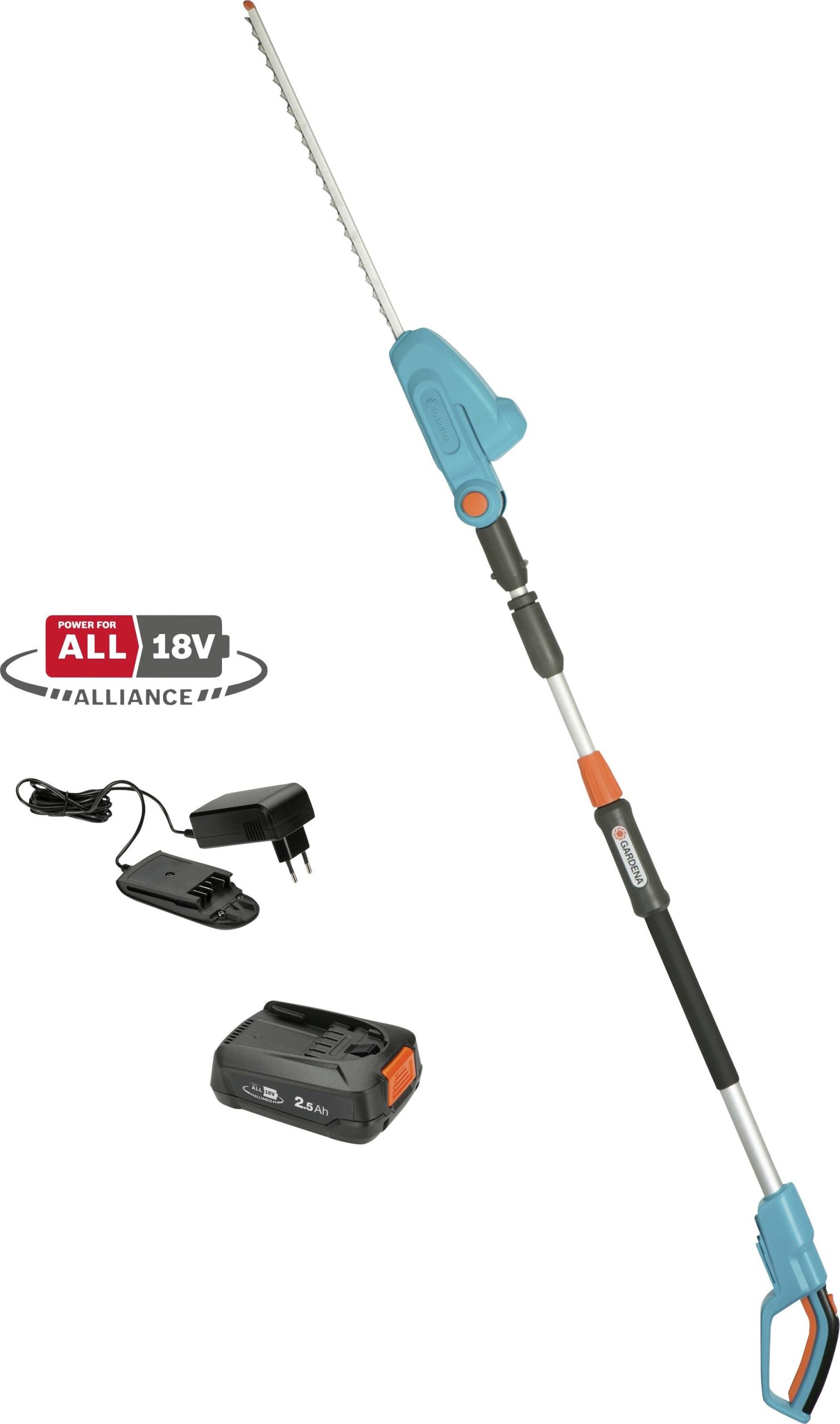 GARDENA GARDENA Akku-Teleskop-Heckenschere THS 42/18V P4A Ready-To-Use Set akumulatorowy Teleskopowe nożyce do żywopłotu - obrazek 1