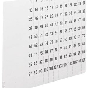 Hager ZZ90C Arkusze etykiet Hager ZZ90C uniwersalna numeracja Z 1-108 DIN A4 10 sztuk Arkusze opisowe biały 1 szt. Hager ZZ90C Arkusze etykiet Hager ZZ90C uniwersalna numeracja Z 1-108 DIN A4 10 sztuk Arkusze opisowe biały 1 szt.