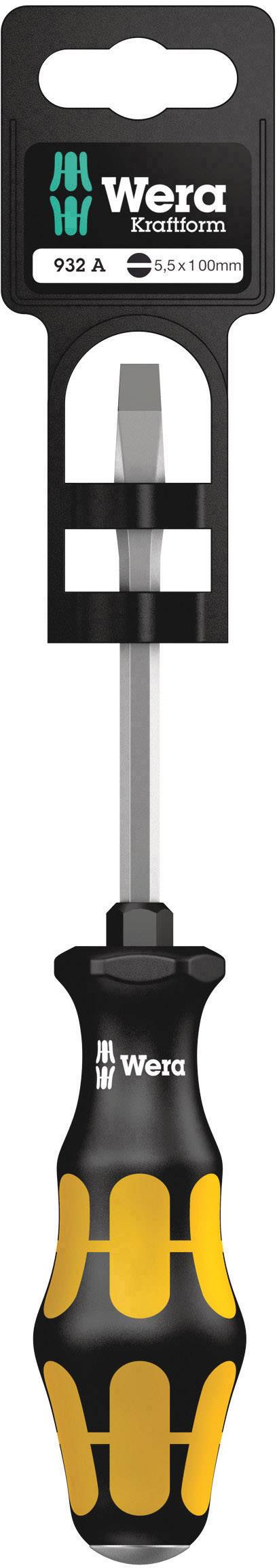 Wkrętak płaski Wera 932 A 05100085001 Szerokość klingi: 5.5 mm Długość końcówki: 100 mm - obrazek 1