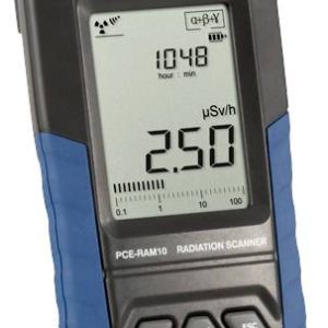 PCE Instruments Licznik Geigera Promieniowanie: gamma, alfa, rentgenowskie, beta akutystyczny sygnał ostrzegawczy, zaw.