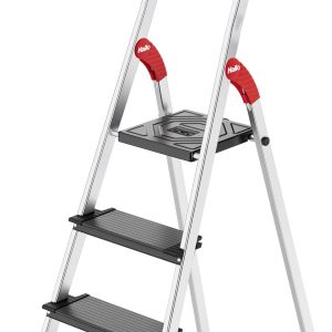 Hailo L100 TOPLINE 8050-407 aluminium Drabina składana ze stopniem zaw. wkładkę na narzędzia Maksymalna wysokość robocza Hailo L100 TOPLINE 8050-407 aluminium Drabina składana ze stopniem zaw. wkładkę na narzędzia Maksymalna wysokość robocza