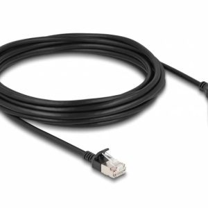 kabel LAN Delock 80290, 1 szt., RJ45, CAT 6a, S/FTP, 5.00 m, czarny kabel LAN Delock 80290, 1 szt., RJ45, CAT 6a, S/FTP, 5.00 m, czarny