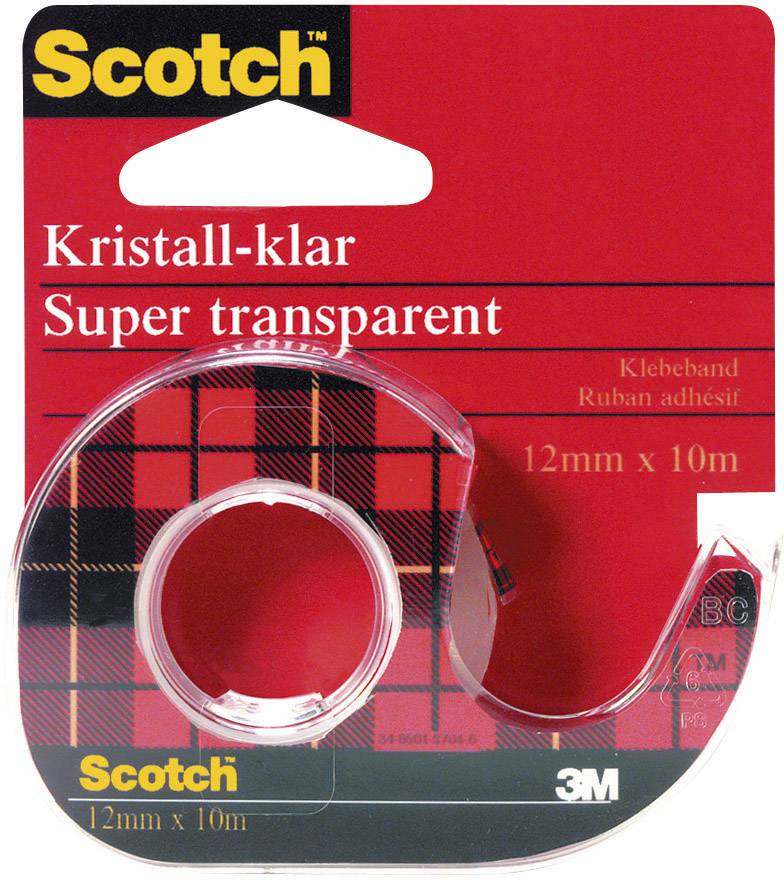 Taśma klejąca 3M Scotch® Crystal Clear 600 600H1210, (D x S) 10 m x 12 mm, 10 m, 1 szt. - obrazek 1