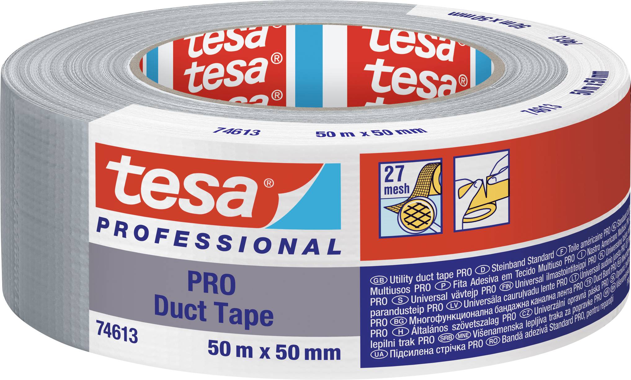 Taśma naprawcza tesa 74613-00003-00 Duct Tape PRO (D x S) 50 m x 50 mm 50 m 1 szt. - obrazek 1