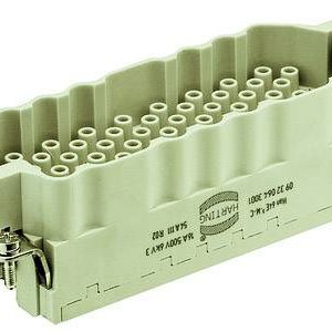 Złącze przemysłowe 09320643001 HARTING Zawartość: 1 szt. wkładka na wtyki Złącze przemysłowe 09320643001 HARTING Zawartość: 1 szt. wkładka na wtyki