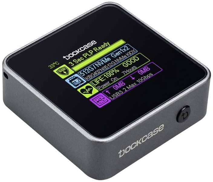 Dockcase Pocket Smart Obudowa M.2 SSD USB-C® (USB 3.2 Gen 2) 10 GBit/s M.2 PCIe NVMe 2230 DSWC1M-3G - obrazek 1
