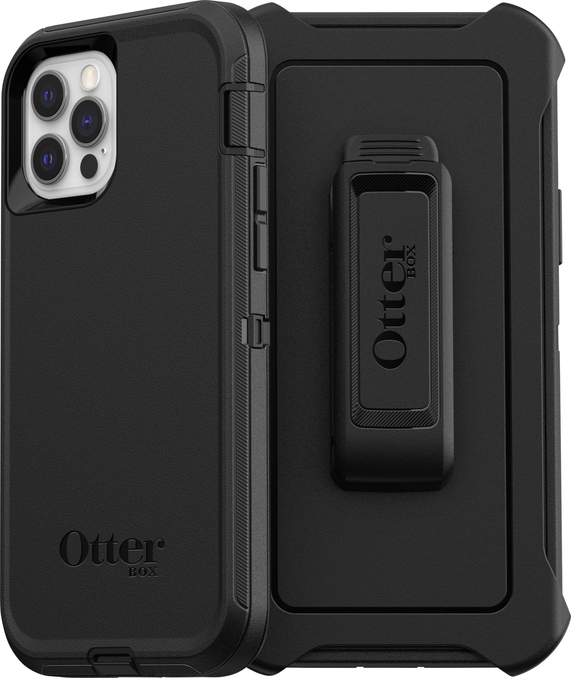 Otterbox Defender - ProPack BULK Futerał backcase Apple iPhone 12, iPhone 12 Pro czarny Ładowarka indukcyjna, Pyłoszczel - obrazek 1
