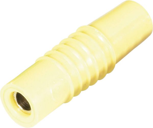 Złącze żeńskie laboratoryjne złącze męskie proste Średnica pina: 4 mm żółty Schnepp KP 4000 S 1 szt.