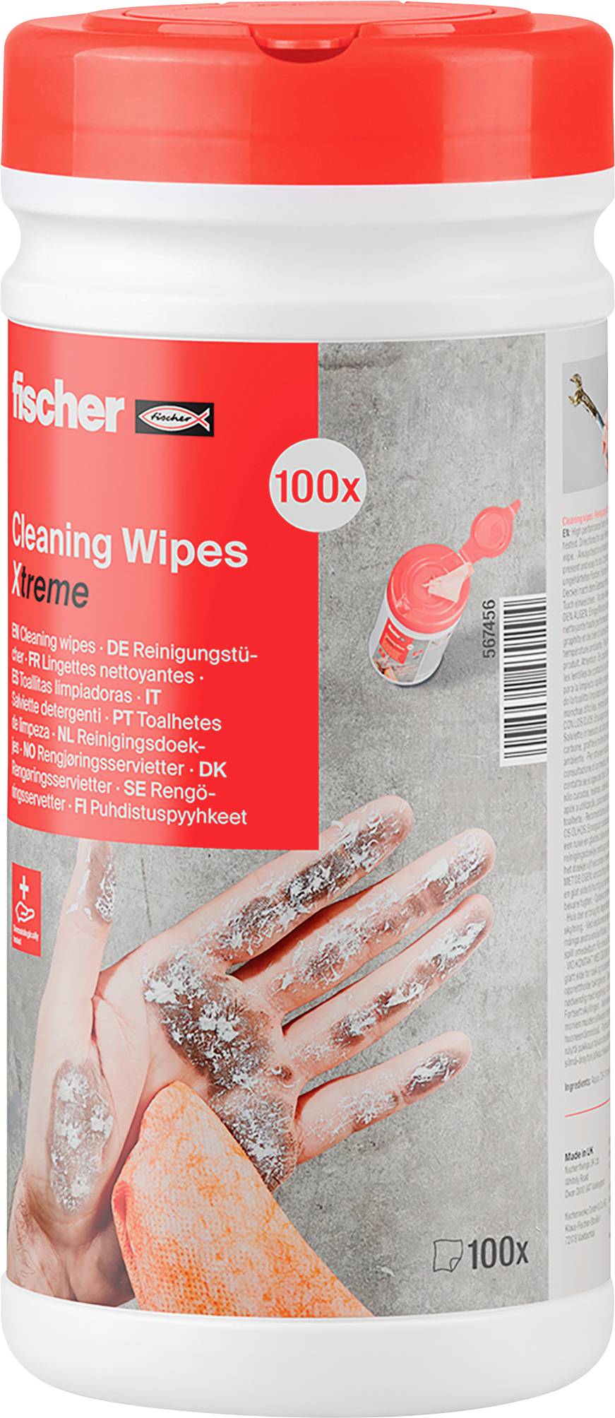 Fischer 567456 Xtreme Ręcznik do czyszczenia Liczba: 100 szt. - obrazek 1