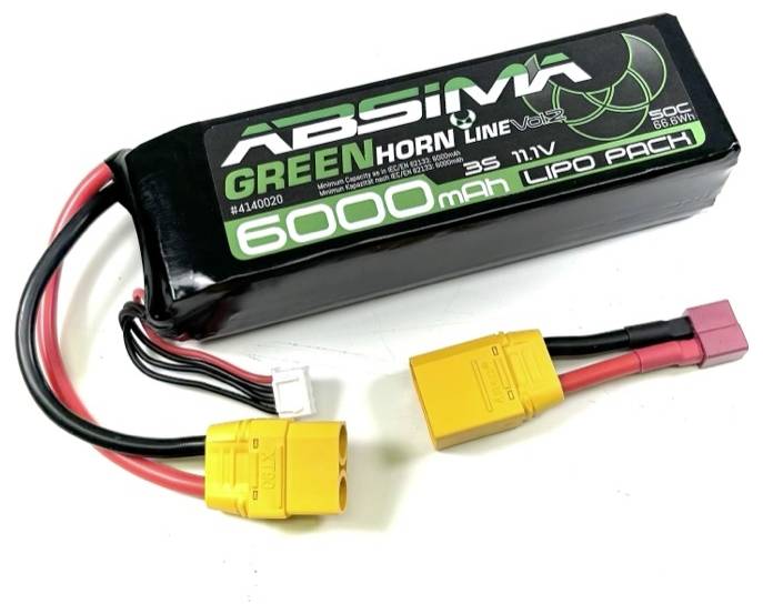 Pakiet akumulatorów (LiPo) 11.1 V 6000 mAh 50 C Absima Stick XT90 - obrazek 1