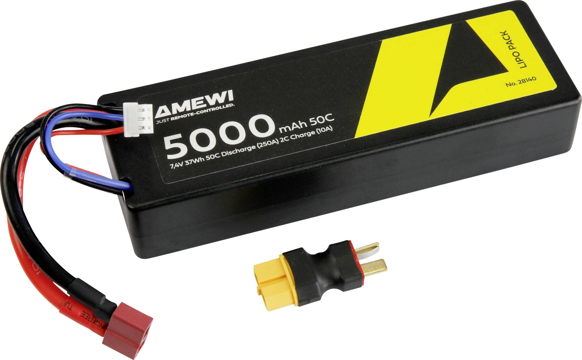 Pakiet akumulatorów (LiPo) 7.4 V 5000 mAh Amewi Hardcase Deans - obrazek 1