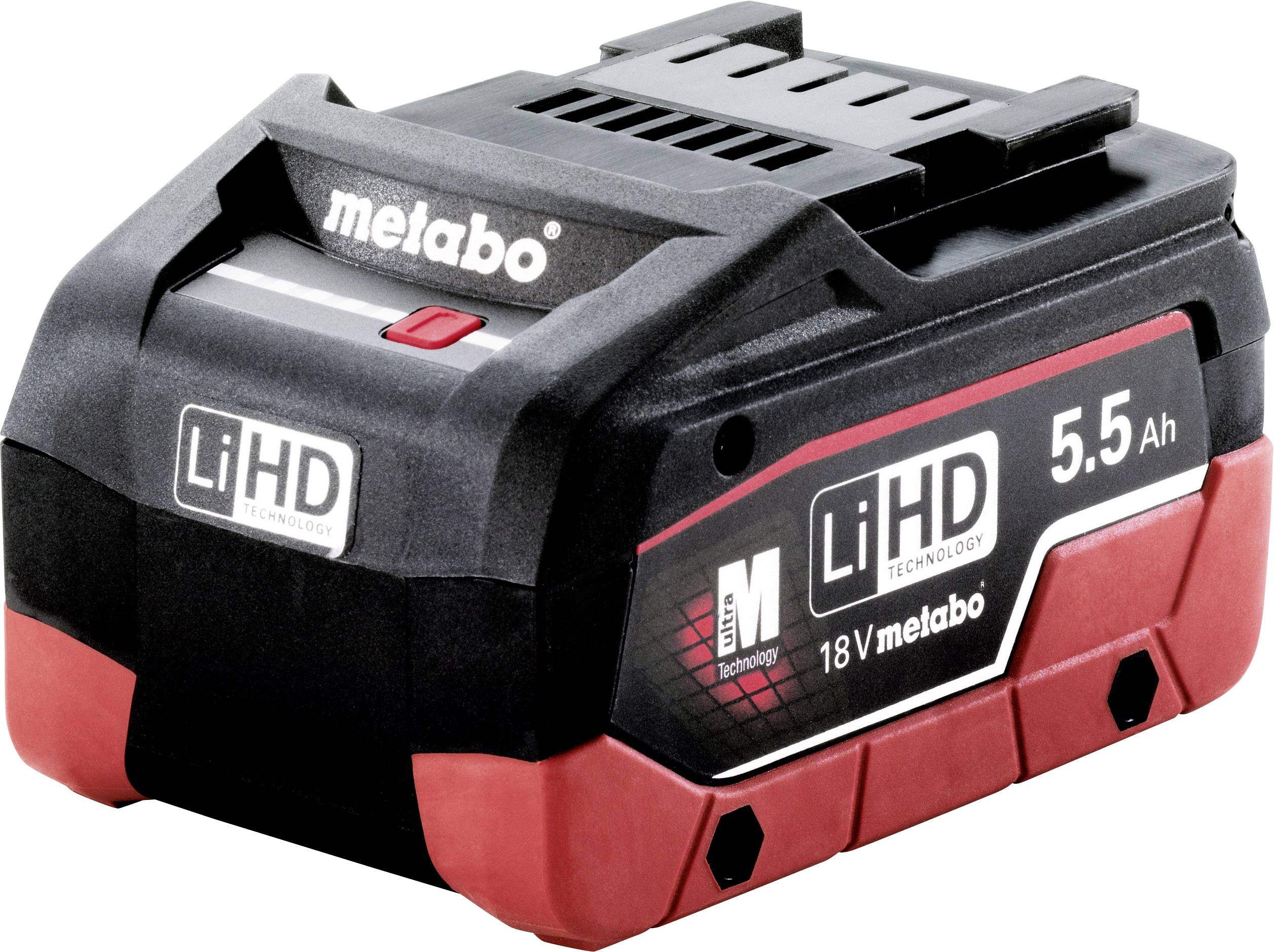 Metabo 625368000 LiHD Akkupack 18 V - 5,5 Ah "AIR COOLED" Akumulator do elektronarzędzi 5.5 Ah LiHD - obrazek 1