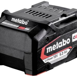 Metabo 625028000 Li-Power Akkupack 18 V – 5,2 Ah „AIR COOLED” Akumulator do elektronarzędzi 18 V 5.2 Ah Li-Ion Metabo 625028000 Li-Power Akkupack 18 V – 5,2 Ah „AIR COOLED” Akumulator do elektronarzędzi 18 V 5.2 Ah Li-Ion