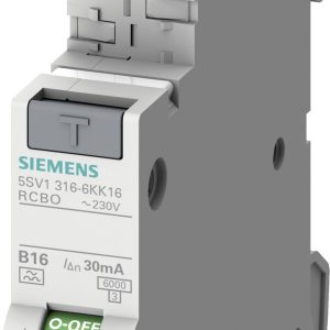 Wyłącznik różnicowoprądowy/automatyczny Siemens 5SV13167KK04 2 styki 4 A 0.03 A 230 V Wyłącznik różnicowoprądowy/automatyczny Siemens 5SV13167KK04 2 styki 4 A 0.03 A 230 V