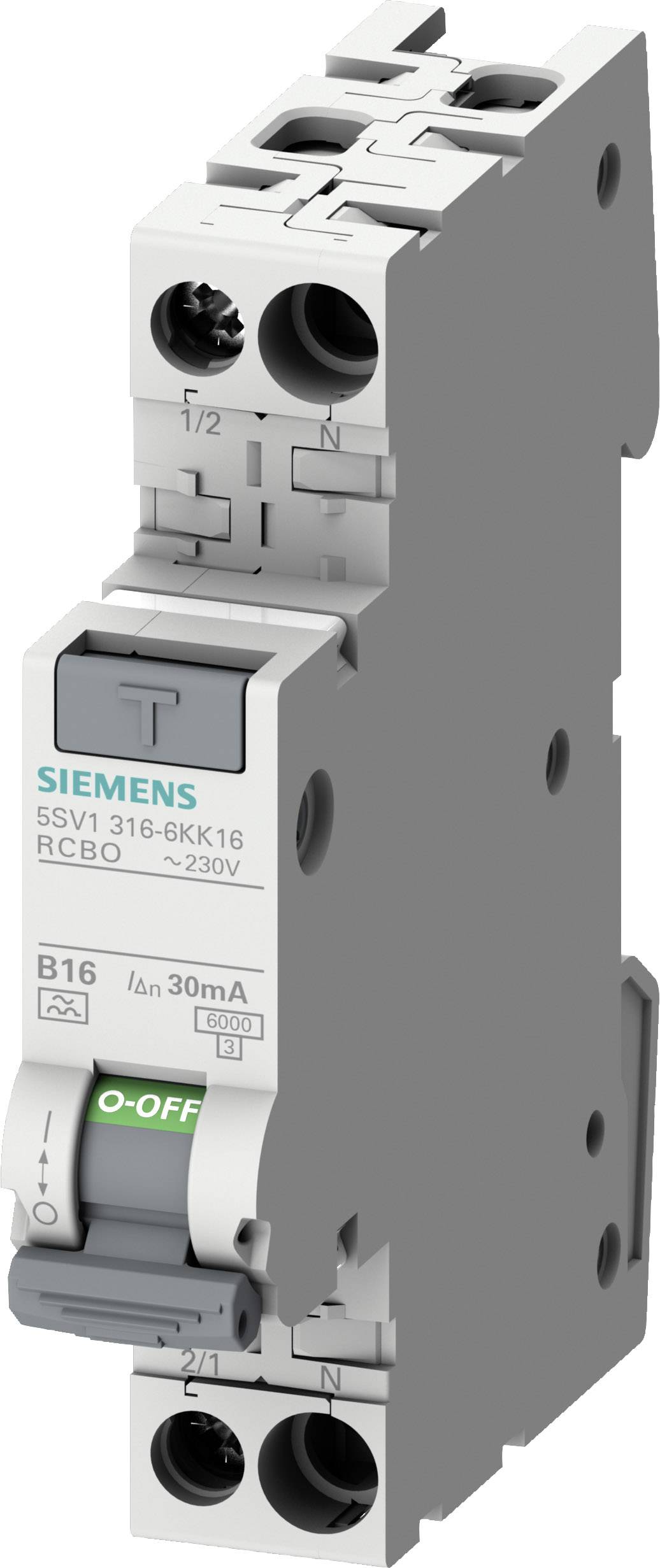 Wyłącznik różnicowoprądowy/automatyczny Siemens 5SV13167KK04 2 styki 4 A 0.03 A 230 V - obrazek 1