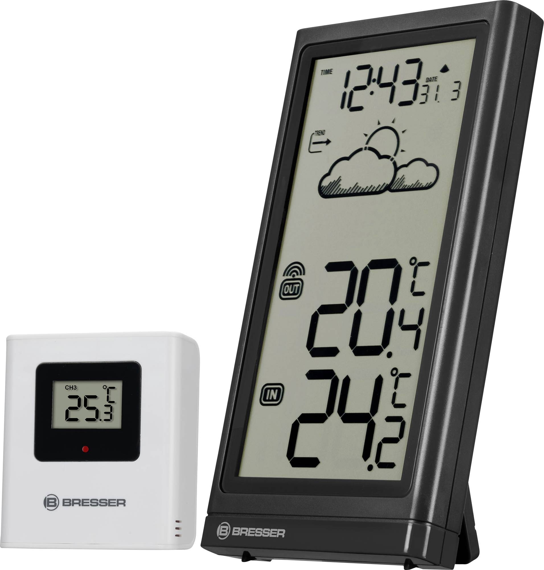 Stacja pogodowa bezprzewodowa Bresser Optik Meteo Temp 7004200 - obrazek 1