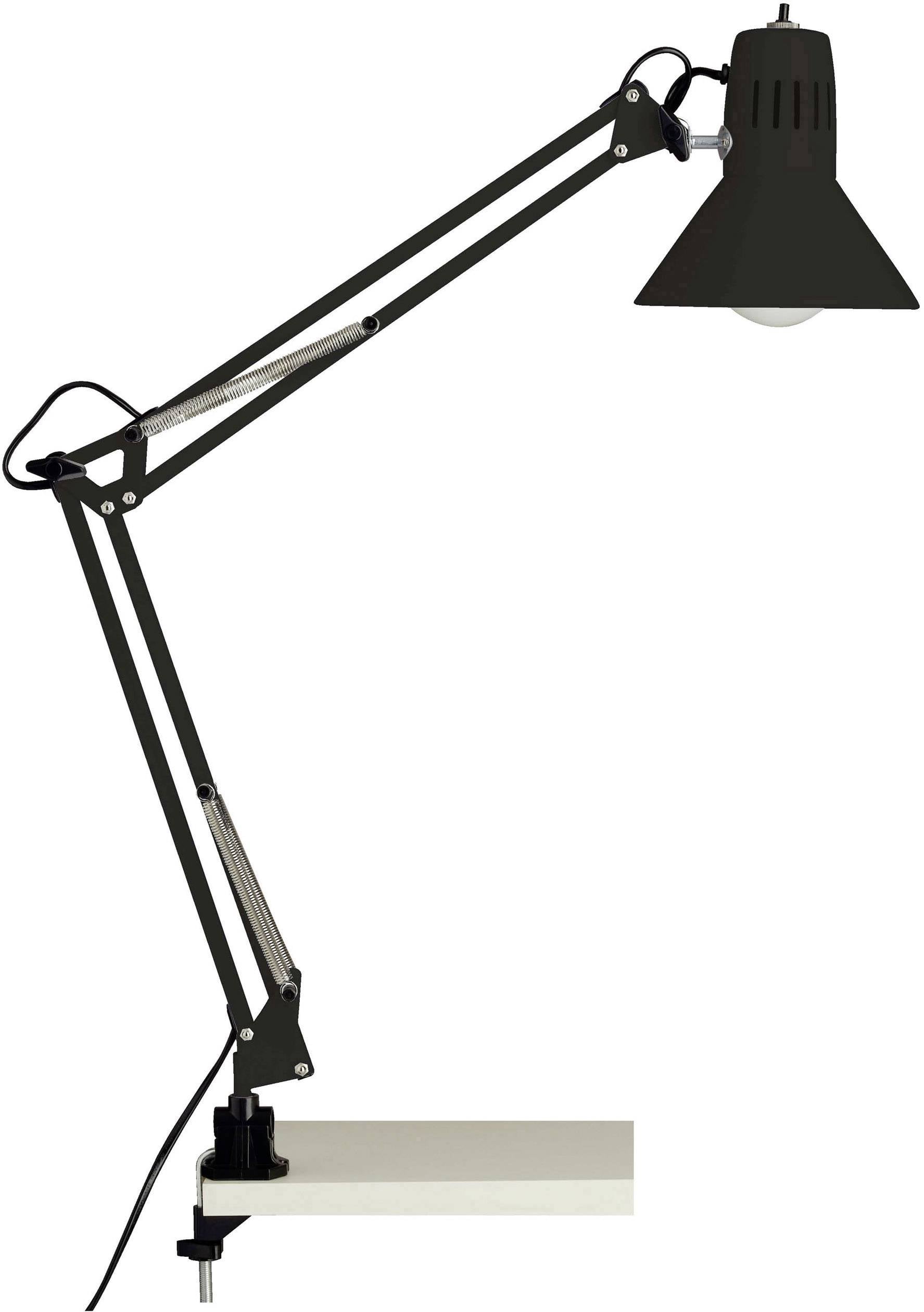 Lampa z zaciskiem Brilliant Hobby 10802/06 LED E-27 40 W czarny - obrazek 1