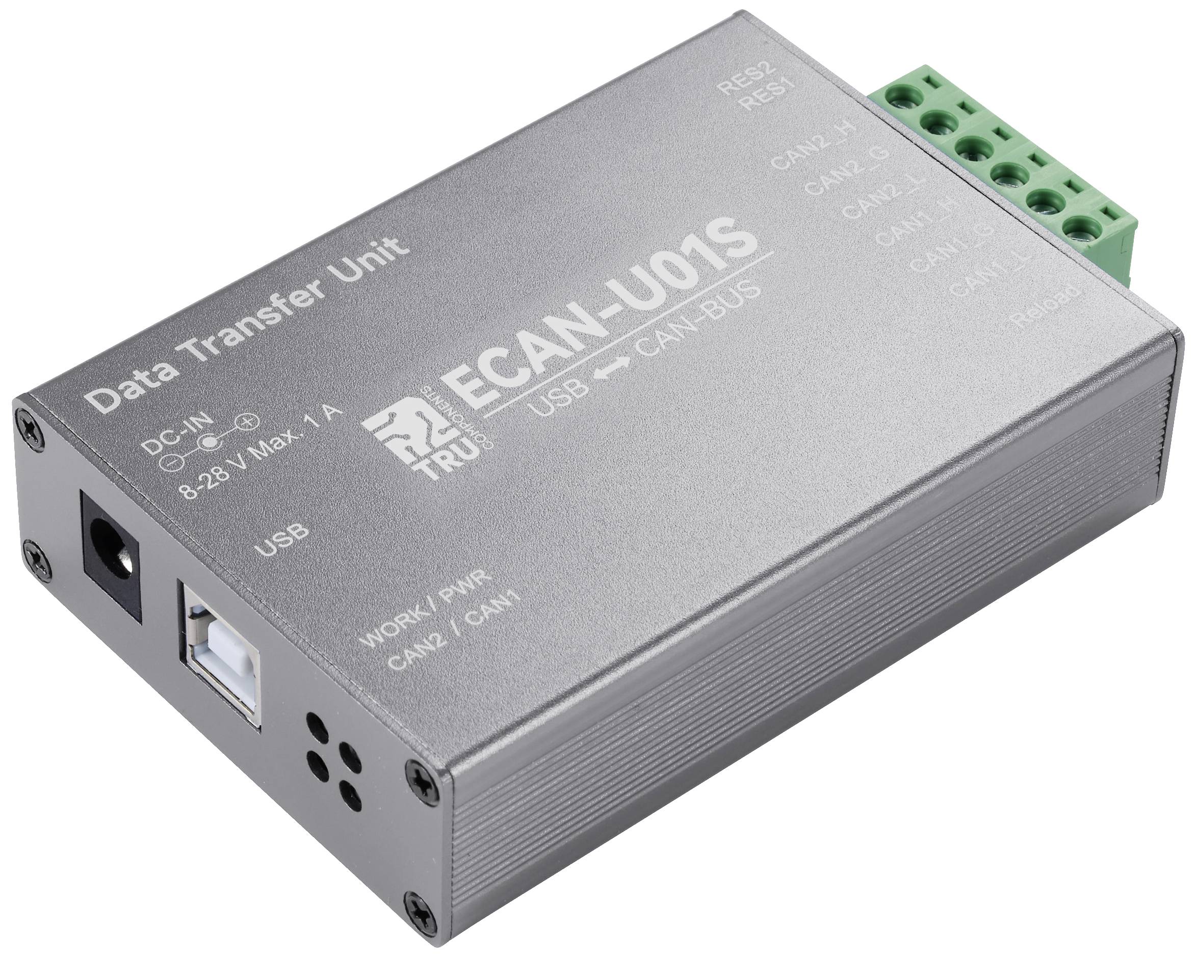 TRU COMPONENTS TC-ECAN-U01S Konwerter CAN USB, CAN Bus 8 V/DC, 28 V/DC 1 szt. - obrazek 1