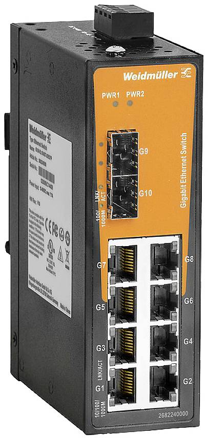 Weidmüller 2682240000 IE-SW-EL10-8GT-2GESFP Switch przemysłowy Ethernet 10 / 100 / 1000 MBit/s - obrazek 1