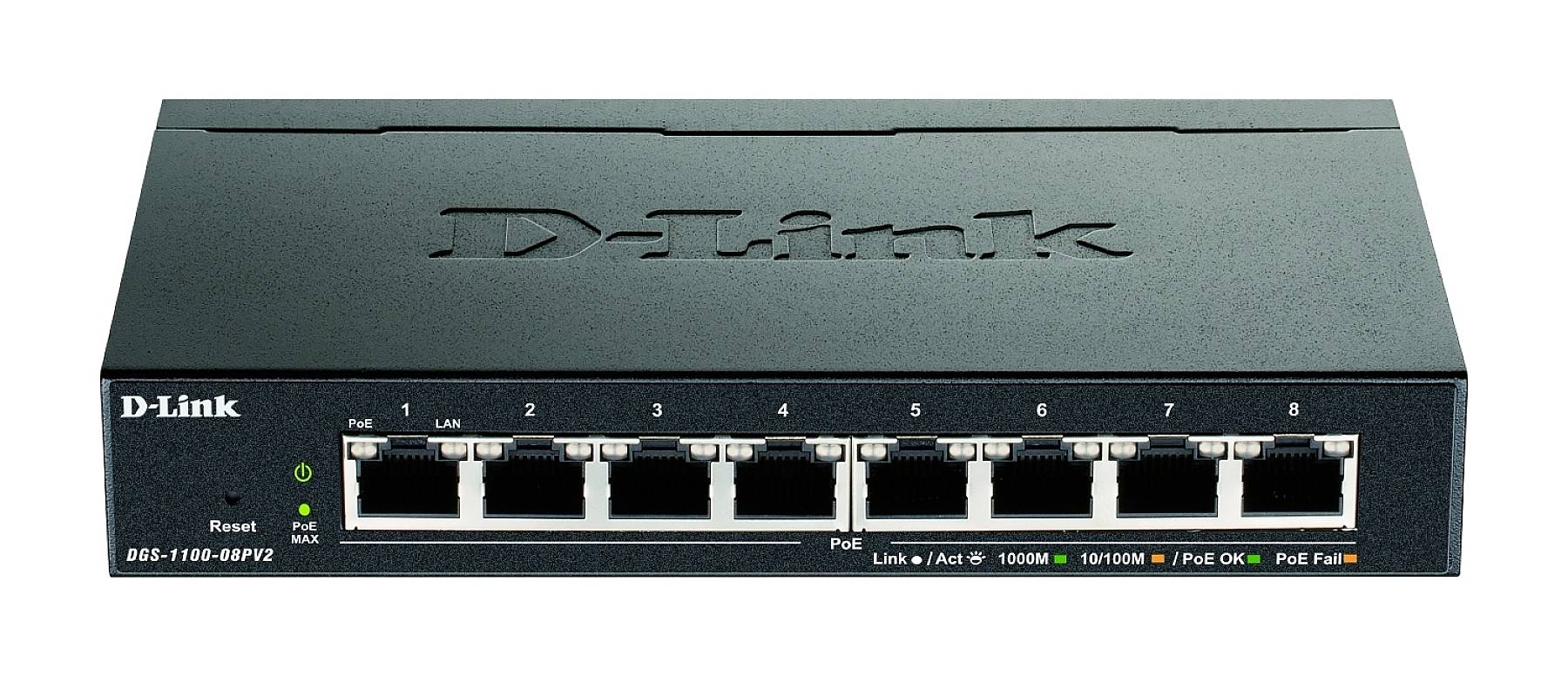 D-Link DGS-1100-08PV2/E DGS-1100-08PV2/E Switch sieciowy RJ45 8 16 GBit/s funkcja PoE - obrazek 1