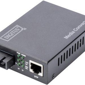 Konwerter multimediów, sieciowy Digitus DN-82121-1 LAN, SC Duplex 1 GBit/s Konwerter multimediów, sieciowy Digitus DN-82121-1 LAN, SC Duplex 1 GBit/s