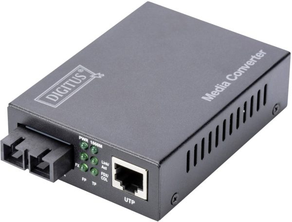 Konwerter multimediów, sieciowy Digitus DN-82121-1 LAN, SC Duplex 1 GBit/s