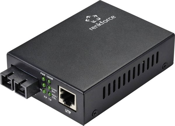Konwerter multimediów, sieciowy Renkforce RF-4581874 CAT 6, SC Duplex 1000 MBit/s