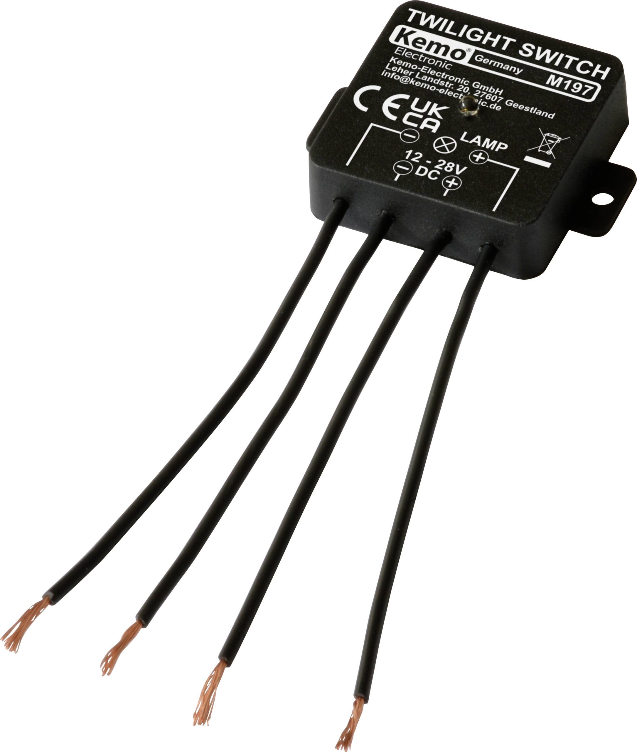 Kemo M197 Wyłącznik zmierzchowy element 12 V/DC, 24 V/DC - obrazek 1
