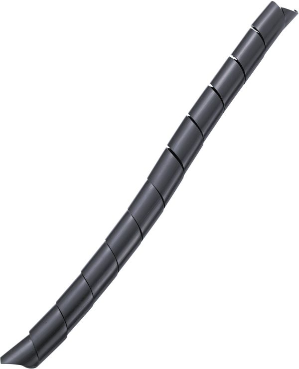 Wąż spiralny TRU COMPONENTS TC-KSPR15BK203, 12 do 35 mm, czarny, Produkty w metrach bieżących