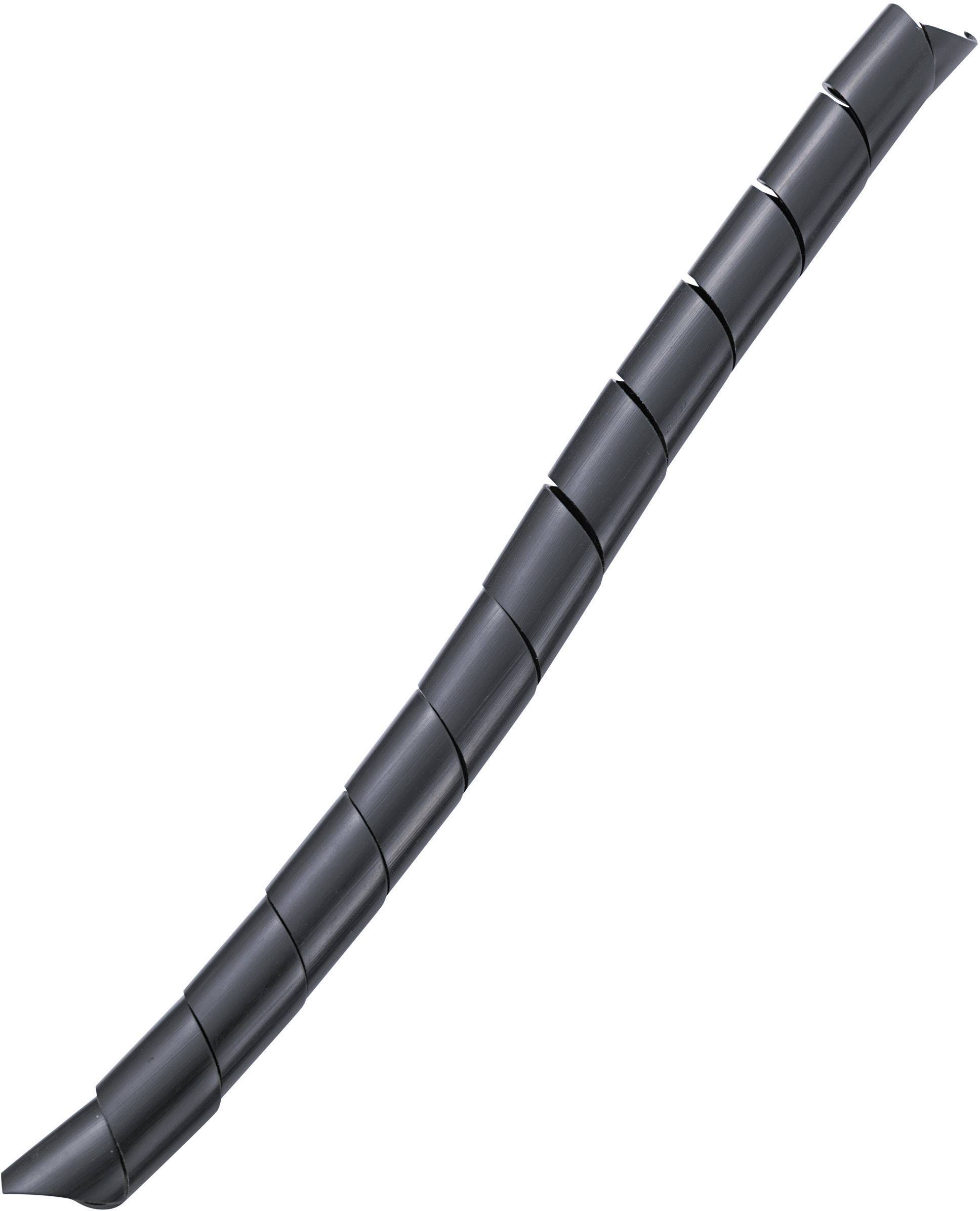 Wąż spiralny TRU COMPONENTS TC-KSPR15BK203, 12 do 35 mm, czarny, Produkty w metrach bieżących - obrazek 1