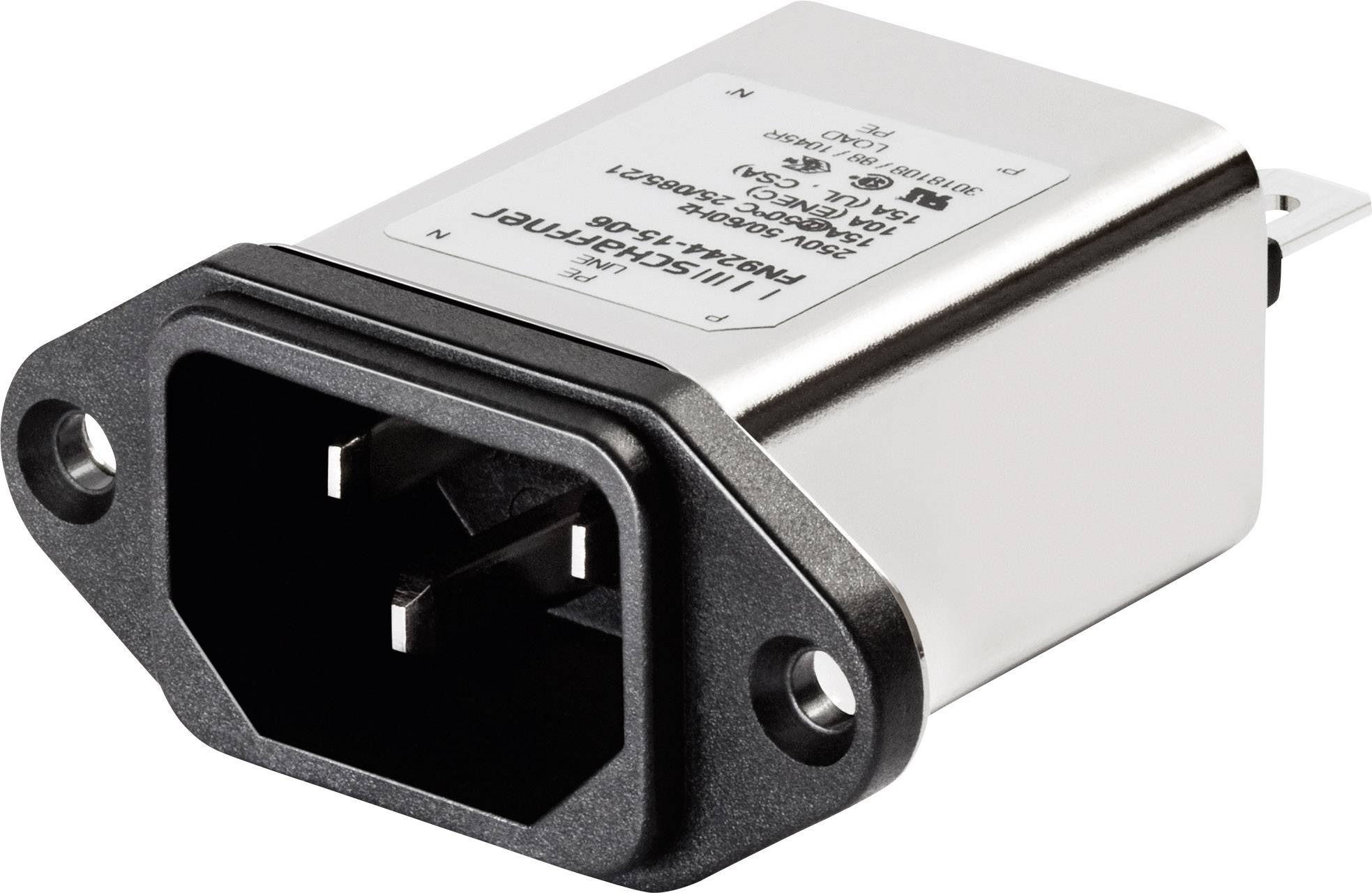 Filtr sieciowy Schaffner FN9244-6-06, 250 V/AC, 6 A - obrazek 1