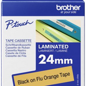 Brother TZe-B51 Taśma do nadruku, kolor ostrzegawczy PET Kolor taśmy: signal orange Kolor nadruku: czarny 24 mm 5 m Brother TZe-B51 Taśma do nadruku, kolor ostrzegawczy PET Kolor taśmy: signal orange Kolor nadruku: czarny 24 mm 5 m