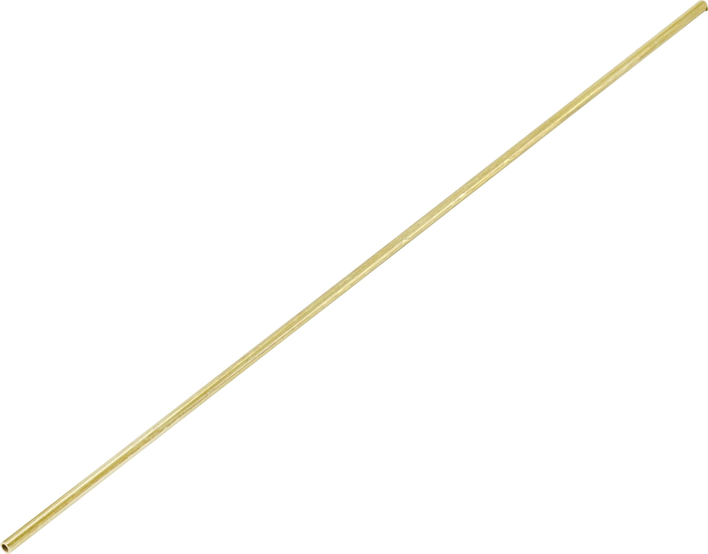 mosiądz rurowy Sztaba (Ø x D) 1 mm x 50 cm Średnica wewnętrzna: 0.6 mm 1 szt. - obrazek 1