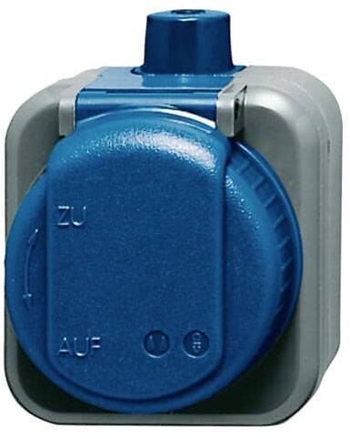 ABB 2CKA002083A0343 Gniazdo wtykowe ze stykiem ochronnym IP66 czarny, gentian blue (ral 5010) - obrazek 1