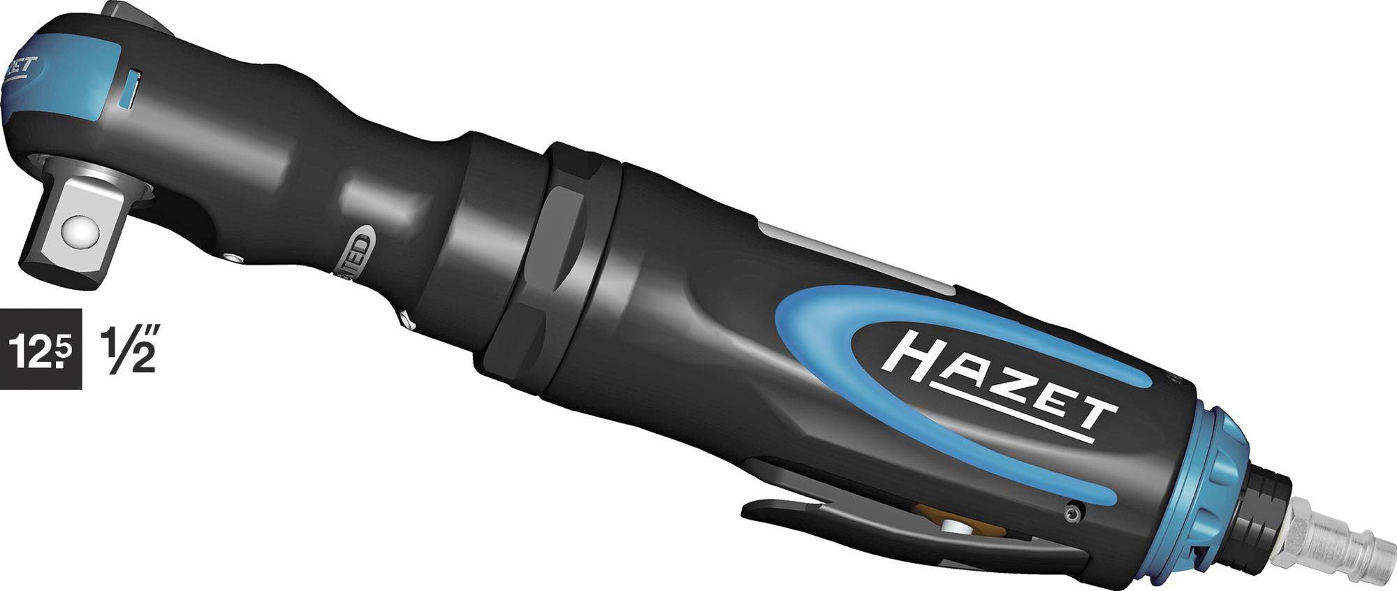 Grzechotka pneumatyczna Hazet 9022P-2 9022P-2 6.3 bar 1/2" (12,5 mm) zewnętrzny czworokąt - obrazek 1