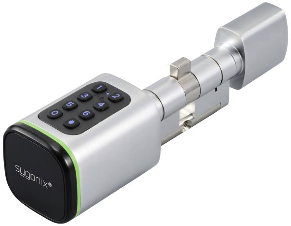 Cylinder Sygonix SY-6121660 3 V/DC współpraca z bluetooth, z podświetlaną klawiaturą