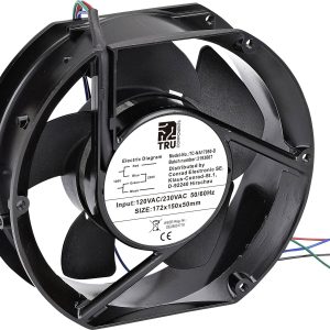 Wentylator osiowy TRU COMPONENTS TC-NA17050-D, 230 V/AC, 120 V/AC, 310 m³/h, (D x S x W) 172 x 150 x 50 mm Wentylator osiowy TRU COMPONENTS TC-NA17050-D, 230 V/AC, 120 V/AC, 310 m³/h, (D x S x W) 172 x 150 x 50 mm