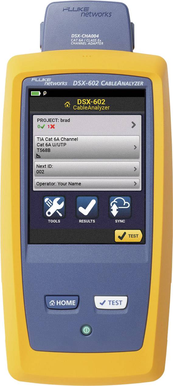 Tester kabli 4956177 Fluke Networks DSX-602 INT sieć, telekomunikacja