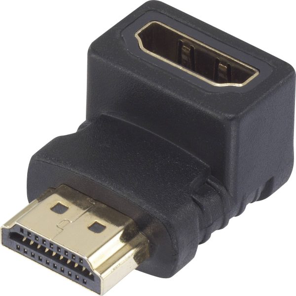 adapter kątowy HDMI SpeaKa Professional SP-7870132, [1x złącze męskie HDMI – 1x złącze żeńskie HDMI]